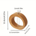 Chic Round Glass Vase for Fresh Flowers - Wooden Base, Hydroponic Plant Decor for Living Room & Home